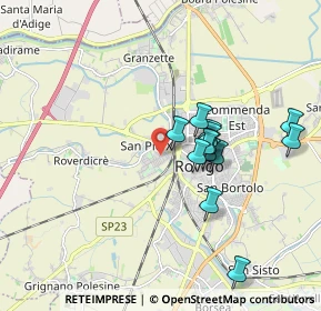 Mappa Via Pietro Mascagni, 45100 Rovigo RO, Italia (1.58154)