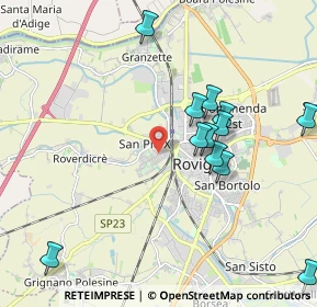 Mappa Via Pietro Mascagni, 45100 Rovigo RO, Italia (2.29923)