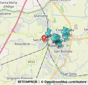 Mappa Via Pietro Mascagni, 45100 Rovigo RO, Italia (1.91923)