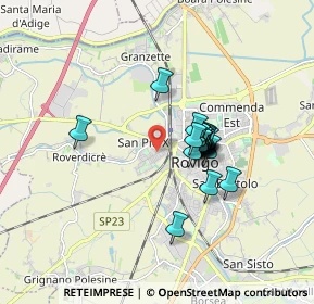 Mappa Via Pietro Mascagni, 45100 Rovigo RO, Italia (1.2085)