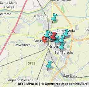 Mappa Via Pietro Mascagni, 45100 Rovigo RO, Italia (1.20583)