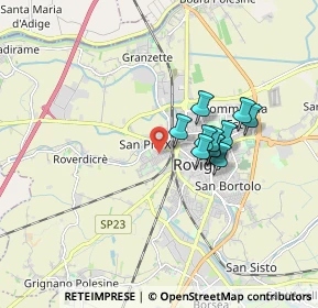 Mappa Via Pietro Mascagni, 45100 Rovigo RO, Italia (1.29455)