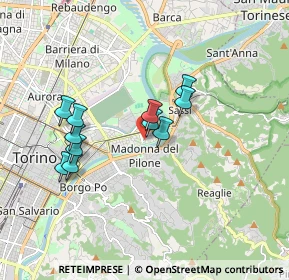 Mappa Lungo Po Antonelli, 10153 Torino TO, Italia (1.50636)