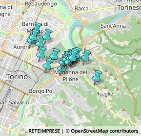 Mappa Lungo Po Antonelli, 10153 Torino TO, Italia (1.0815)