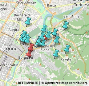 Mappa Lungo Po Antonelli, 10153 Torino TO, Italia (1.405)