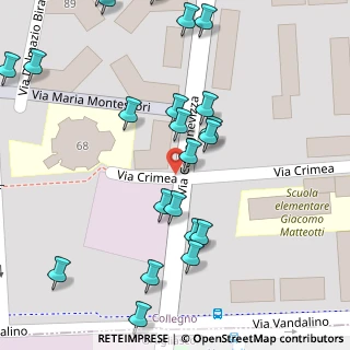 Mappa Via Castagnevizza, 10093 Collegno TO, Italia (0.07143)