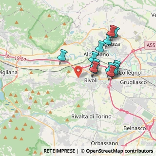 Mappa Via Ciriè, 10098 Rivoli TO, Italia (3.27929)