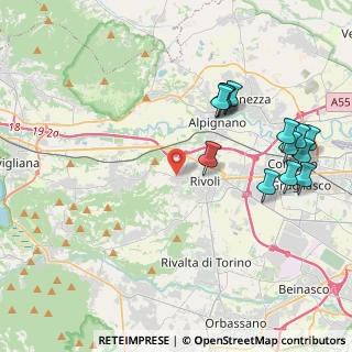 Mappa Via Ciriè, 10098 Rivoli TO, Italia (4.63308)