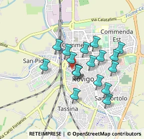 Mappa Galleria Rhodigium, 45100 Rovigo RO, Italia (0.71889)