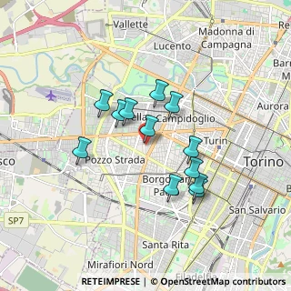 Mappa Via Beaulard, 10141 Torino TO, Italia (1.43583)