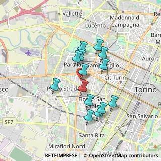 Mappa Via Beaulard, 10141 Torino TO, Italia (1.47143)