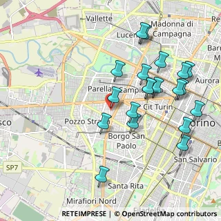 Mappa Via Beaulard, 10141 Torino TO, Italia (2.107)