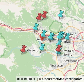 Mappa Via Micheletta, 10051 Avigliana TO, Italia (6.13133)