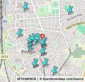 Mappa Via Brunetti, 45100 Rovigo RO, Italia (0.45059)