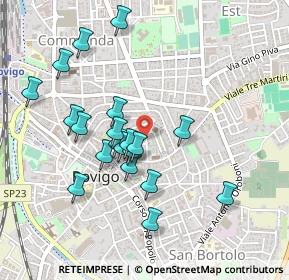 Mappa Via Brunetti, 45100 Rovigo RO, Italia (0.4425)