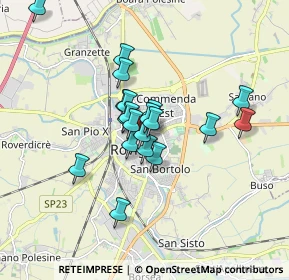 Mappa Via Brunetti, 45100 Rovigo RO, Italia (1.285)
