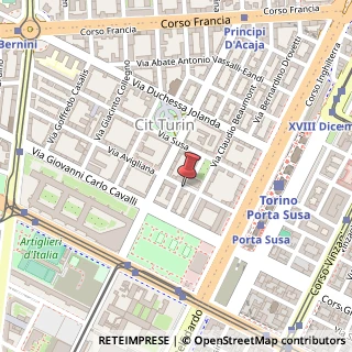 Mappa Via Avigliana, 13, 10138 Torino, Torino (Piemonte)