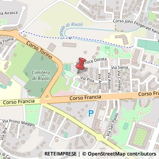 Mappa Via Pisa, 26, 10098 Rivoli, Torino (Piemonte)