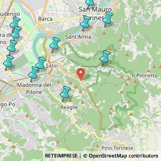 Mappa Strada Vicinale Tetti Bertoglio, 10132 Torino TO, Italia (3.01167)
