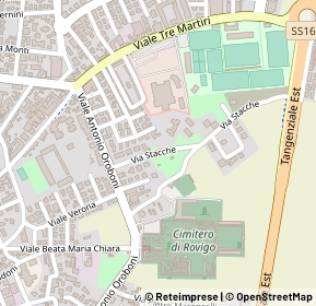 Mappa Via Stacche, 45100 Rovigo RO, Italia (0.19615)