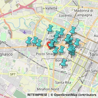 Mappa Via Medardo Rosso, 10141 Torino TO, Italia (1.401)