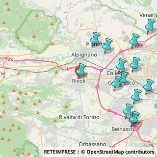 Mappa Via Bonadonna, 10098 Rivoli TO, Italia (5.93733)