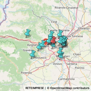 Mappa Via Bonadonna, 10098 Rivoli TO, Italia (9.6055)