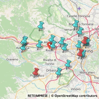 Mappa Via Bonadonna, 10098 Rivoli TO, Italia (8.6)