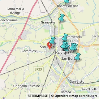 Mappa Via W. A. Mozart, 45100 Rovigo RO, Italia (2.11727)