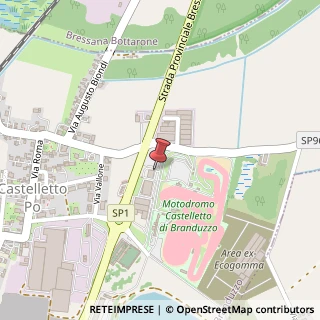 Mappa Via del Motodromo, 4, 27040 Castelletto di Branduzzo, Pavia (Lombardia)