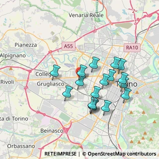 Mappa Via Vandalino, 10141 Torino TO, Italia (3.31706)