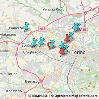 Mappa Via Vandalino, 10141 Torino TO, Italia (3.11182)