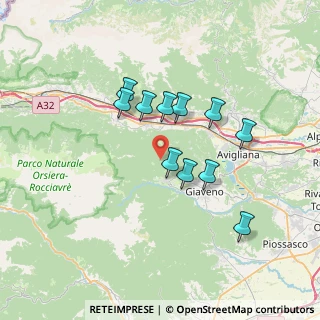 Mappa Borgata Re, 10050 Coazze TO, Italia (5.93636)