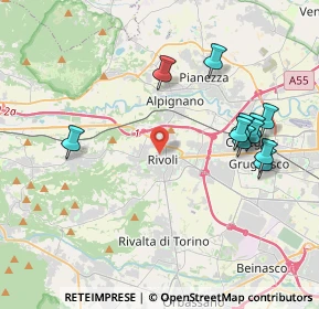 Mappa Vicolo Maritano, 10098 Rivoli TO, Italia (4.27364)