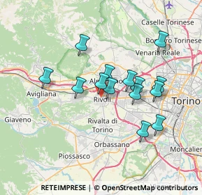 Mappa Vicolo Maritano, 10098 Rivoli TO, Italia (6.06)