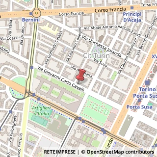 Mappa Via Giovanni Carlo Cavalli, 24, 10138 Torino, Torino (Piemonte)