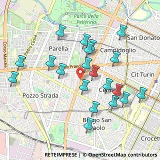 Mappa Via Bardonecchia, 10139 Torino TO, Italia (1.022)
