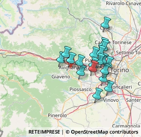 Mappa Via Eugenio Montale, 10051 Avigliana TO, Italia (11.74737)
