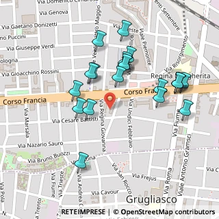 Mappa Via Regina Giovanna, 10093 Collegno TO, Italia (0.2425)
