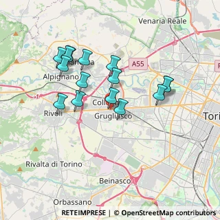 Mappa Via Regina Giovanna, 10093 Collegno TO, Italia (3.37067)
