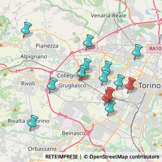 Mappa Via Volturno, 10093 Collegno TO, Italia (3.93286)