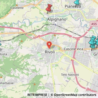 Mappa Via Capra, 10098 Rivoli TO, Italia (4.22091)