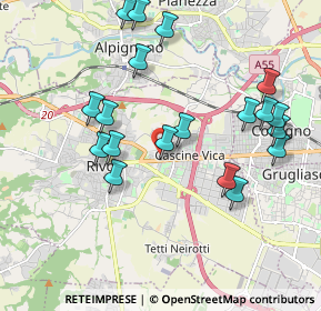 Mappa Via Assisi, 10098 Rivoli TO, Italia (2.04684)