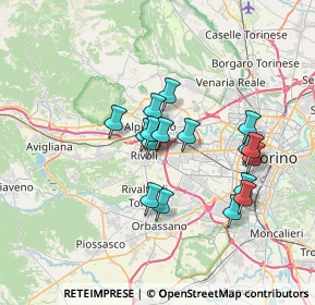 Mappa Via Assisi, 10098 Rivoli TO, Italia (5.70647)