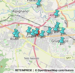 Mappa Via Tagliamento, 10098 Rivoli TO, Italia (1.74)