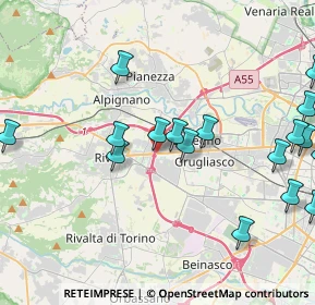 Mappa Via Tagliamento, 10098 Rivoli TO, Italia (5.5625)