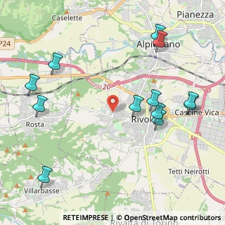 Mappa Via Derna, 10091 Alpignano TO, Italia (2.51417)