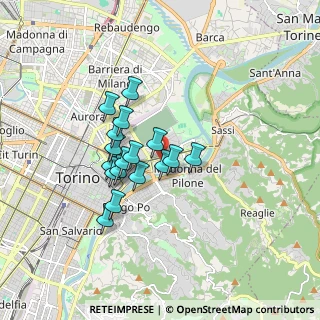 Mappa Via Lessolo, 10152 Torino TO, Italia (1.30294)