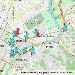 Mappa Via Lessolo, 10152 Torino TO, Italia (1.36769)