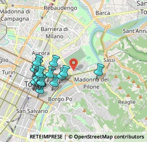 Mappa 10153 Torino TO, Italia (1.84529)